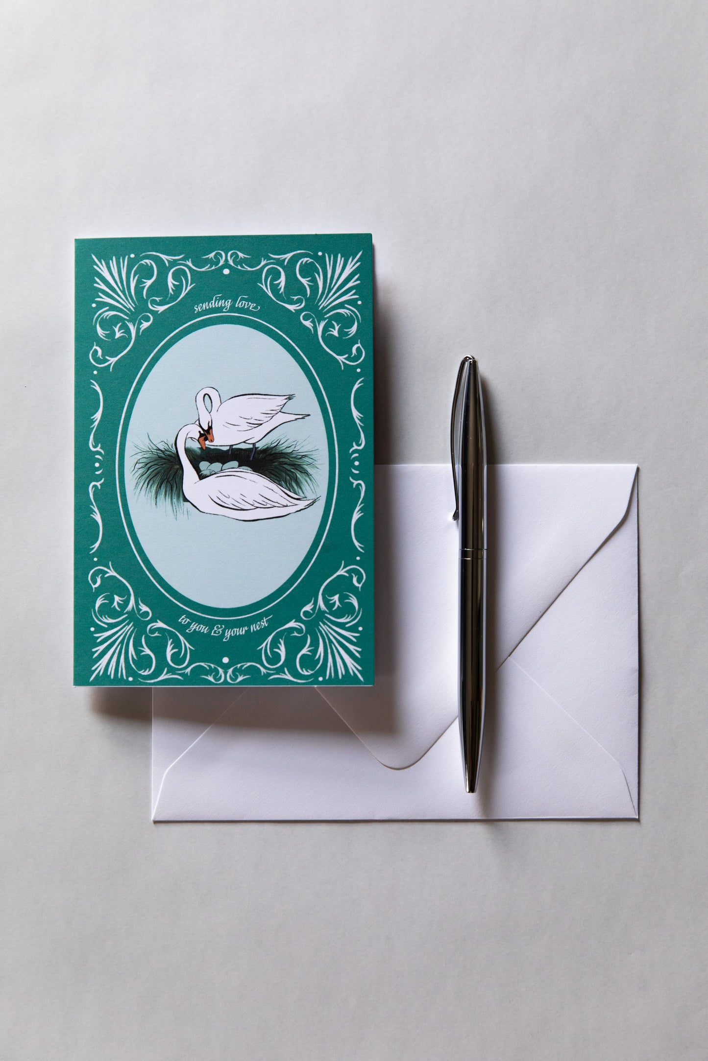 Sending Love to You and Your Nest - New Baby Card