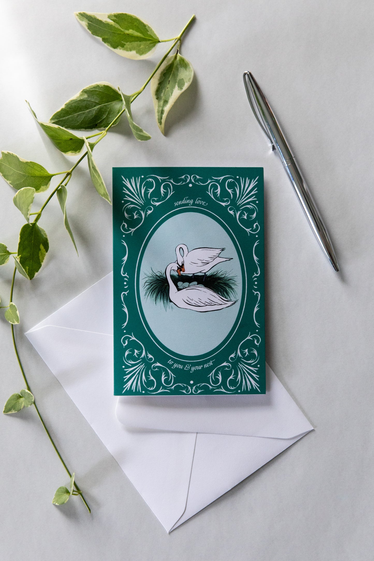 Sending Love to You and Your Nest - New Baby Card